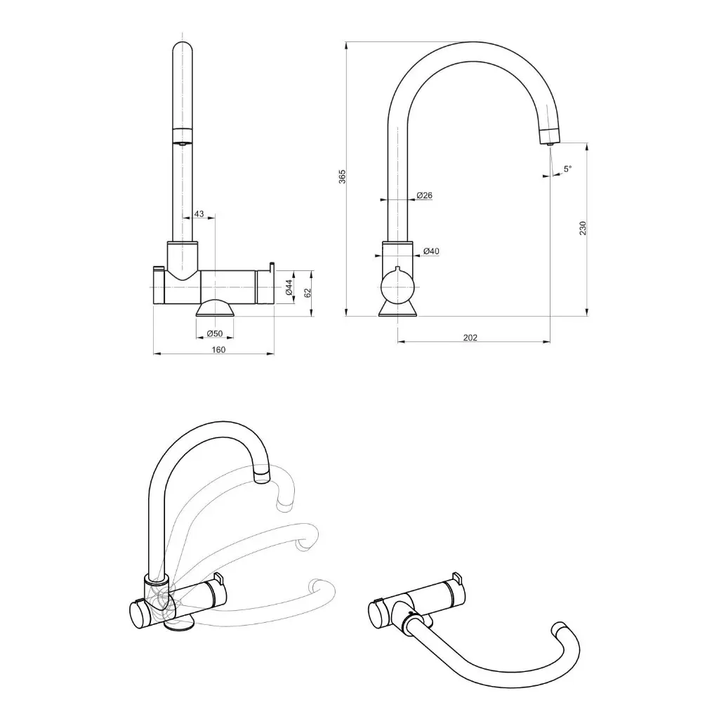 Dichtungsset für Designer 3-Wege-Fensterarmatur ACROBAT3.webp