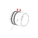 Gummiring Bereich Griff für 3-Wege-Wasserhahn LUXURY1.webp