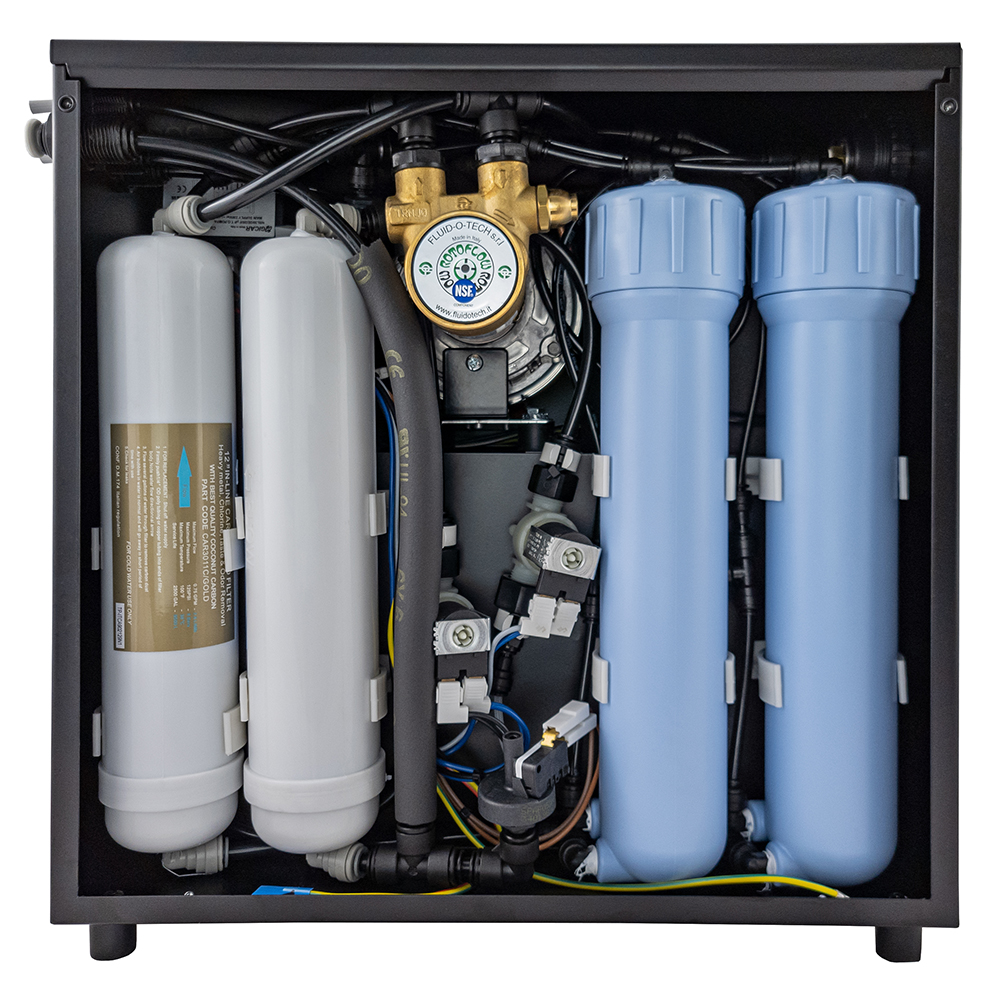 SPRUDELUX Trinkwasseranlage NUOVO - Untertisch Umkehrosmosesystem für daheim5.webp