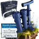 [9119] HYDROSOLVE Outdoor Tragbarer Wasserfilter Camping Notfall Wasseraufbereitungssystem mit Handpumpe Filtration für Wandern und Camping (Komplettsystem).webp