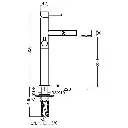 3-Wege-Armatur ROMA L-Auslauf in Chrom2.webp