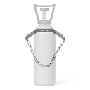 CO2 Flaschenhalter aus Edelstahl inkl. Kette für 2-10 KG Flaschen