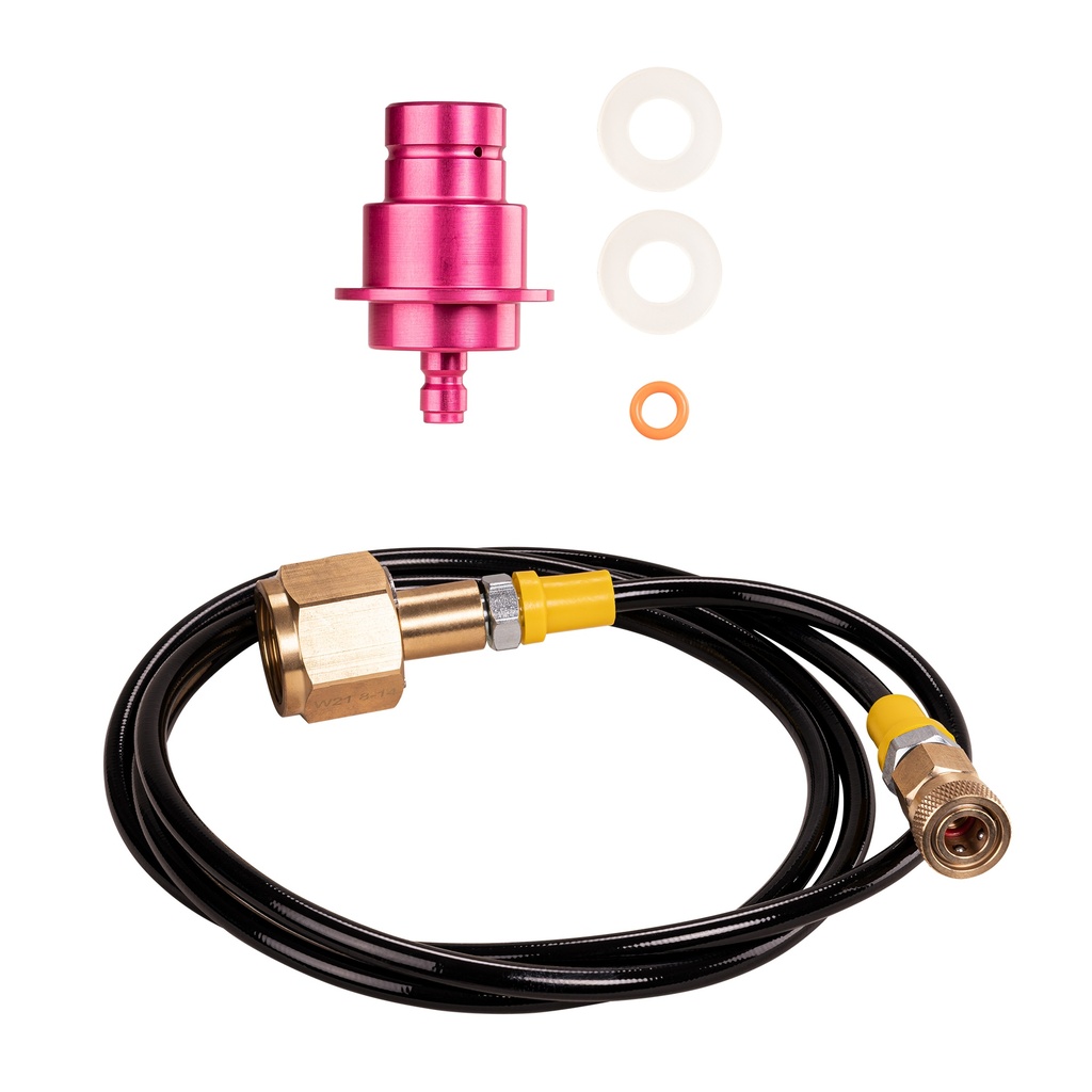 Hochdruckschlauch mit Adapter für größere CO2 Flaschen - geeignet für Wassersprudler SODASTREAM DUO QUICK CONNECT QC, Art und Terra