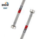 DVGW geprüfter Flexschlauch 3/8" ÜM x 3/8" ÜM - 500mm Wasseranschluss-Anschlussschlauch Verlängerung PEX