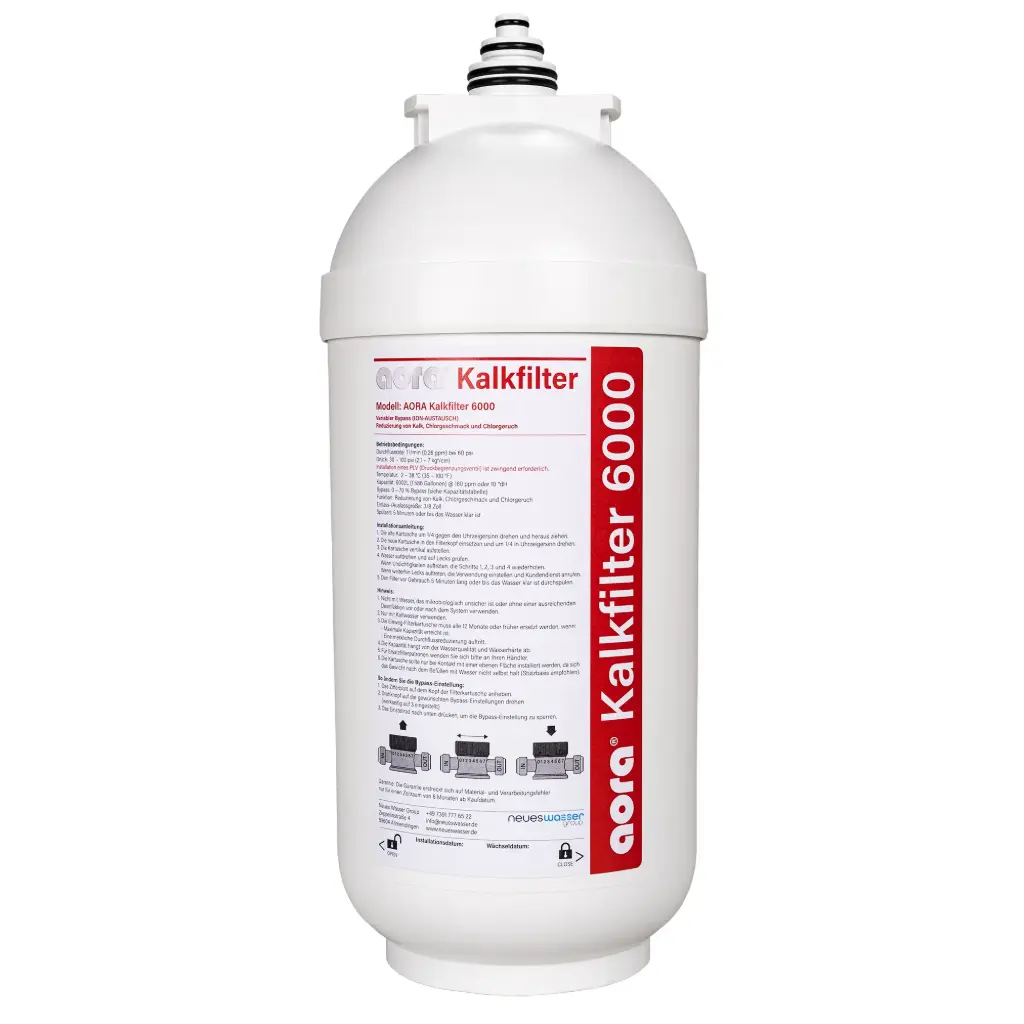 Ersatzfilter für AORA Kalkfilter 6000 - Entfernt Kalk und verbessert den Geschmack