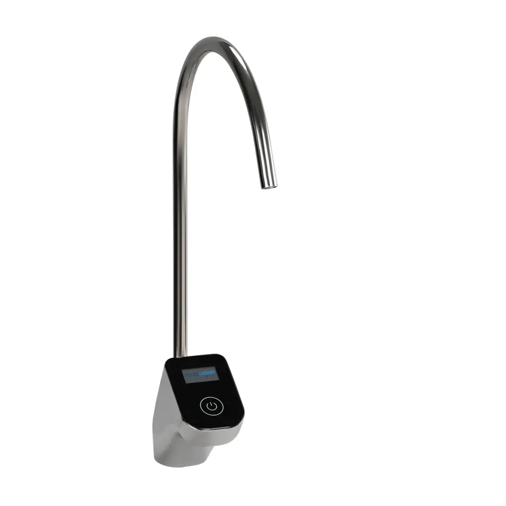 1-Weg-Armatur APOLLO TOUCH LCD in Chrom - druckloser Wasserhahn inkl. Magnet-Ventil, geeignet für Amway eSpring