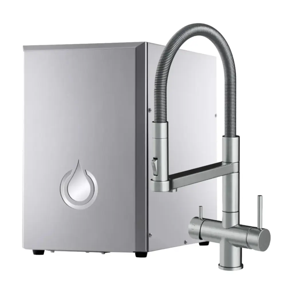 SPRUDELUX® NUOVO - Premium Umkehrosmoseanlage | hoher CO2 Gehalt | geräuscharm | Edelstahl | made in Italy