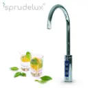 3-Wege-Armatur SPRUDELUX Red Diamond Touch C-Auslauf in Chrom - Wasserhahn für Trinkwassersystem Red Diamond