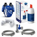 Untertisch-Wasserfilter-Set - BRITA P1000 Anschluss-Set mit Filterkopf, Eckventiladapter & Flexschlauch - in verschiedenen Ausführungen/Sets