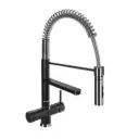 3-Wege-Armatur LUXURY Designer Spiralfeder 56 cm in Onyx